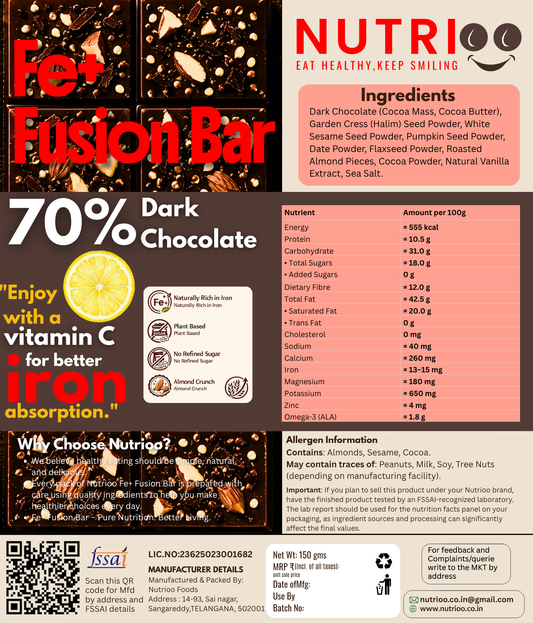 Fe+ Fusion Bar 100g