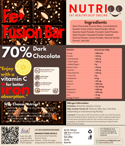 Fe+ Fusion Bar 100g